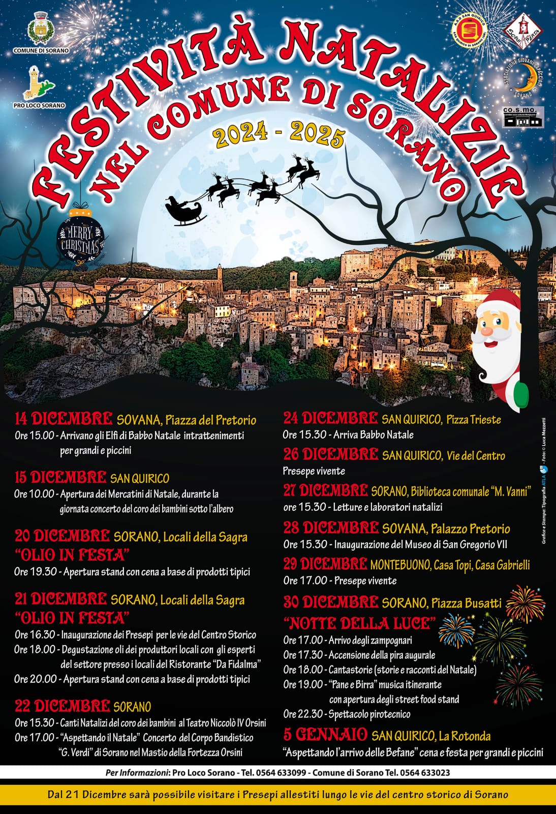 A Sorano si accende il Natale